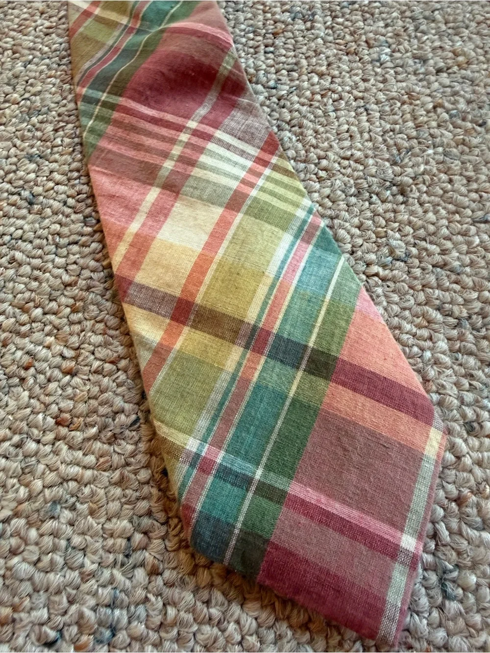 Jos A. Banks Set of Two Vintage Madras Ties Like New
